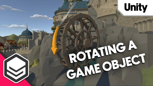 Synty's blog article cover image explaining how to rotate a game object using code scripts in Unity