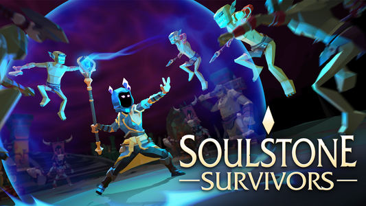 Soulstone Survivors game cover image by Synty for the blog article discussing how the game was made released on Steam