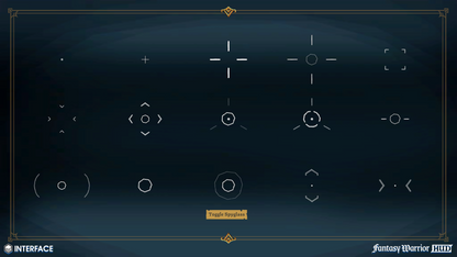 Game HUD and UI recticles and crosshairs