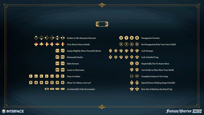 SteamDeck input ineractions for game UI and HUD design