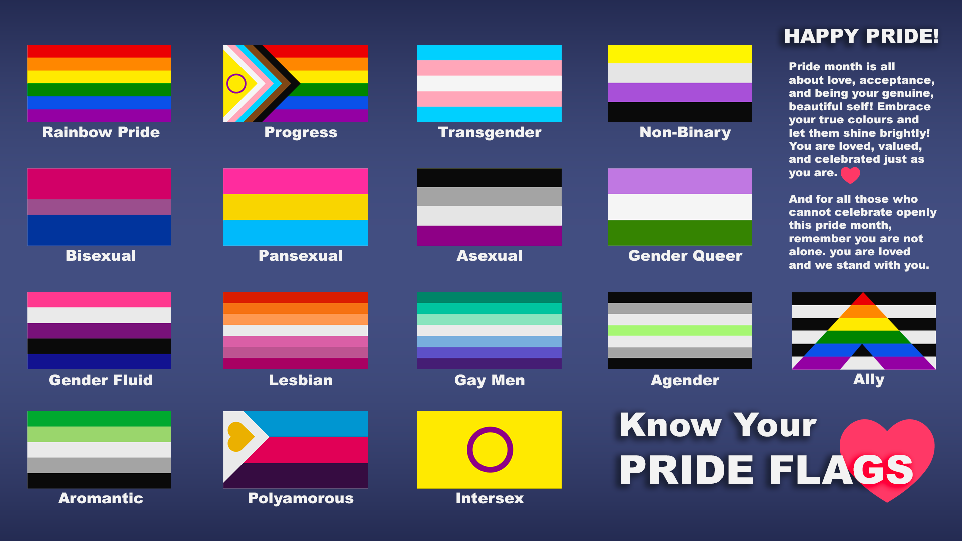 3D assets to help game designers know the different pride flag variations