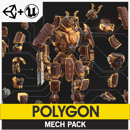 POLYGON Mech Pack for Unity and Unreal Engine game development