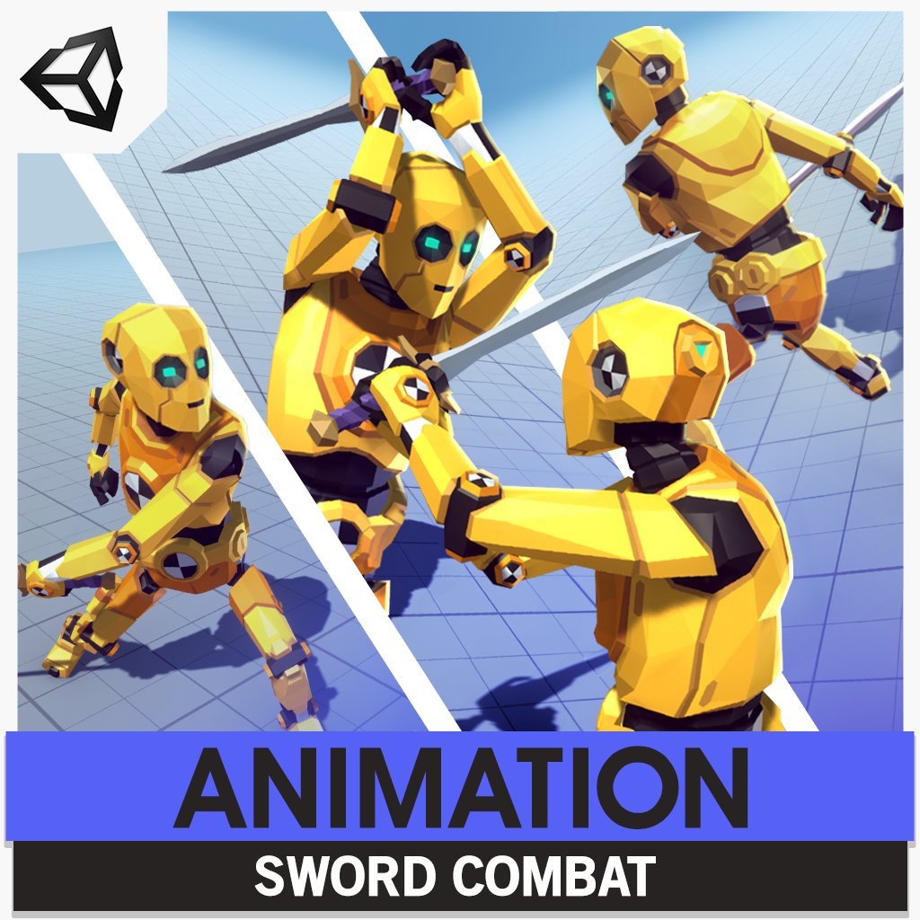 ANIMATION Sword Combat asset pack by Synty Studios that comes with ith 105 sword combat essential animations