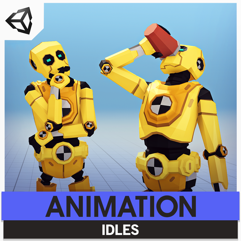 Synty Animation Idles 3D asset pack for Unity game development