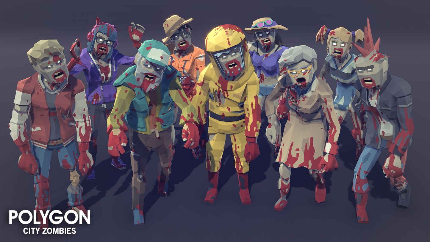 Blood zombie game characters