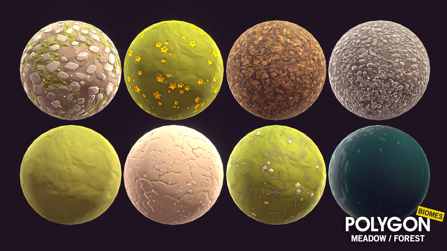 Meadow forest texture assets