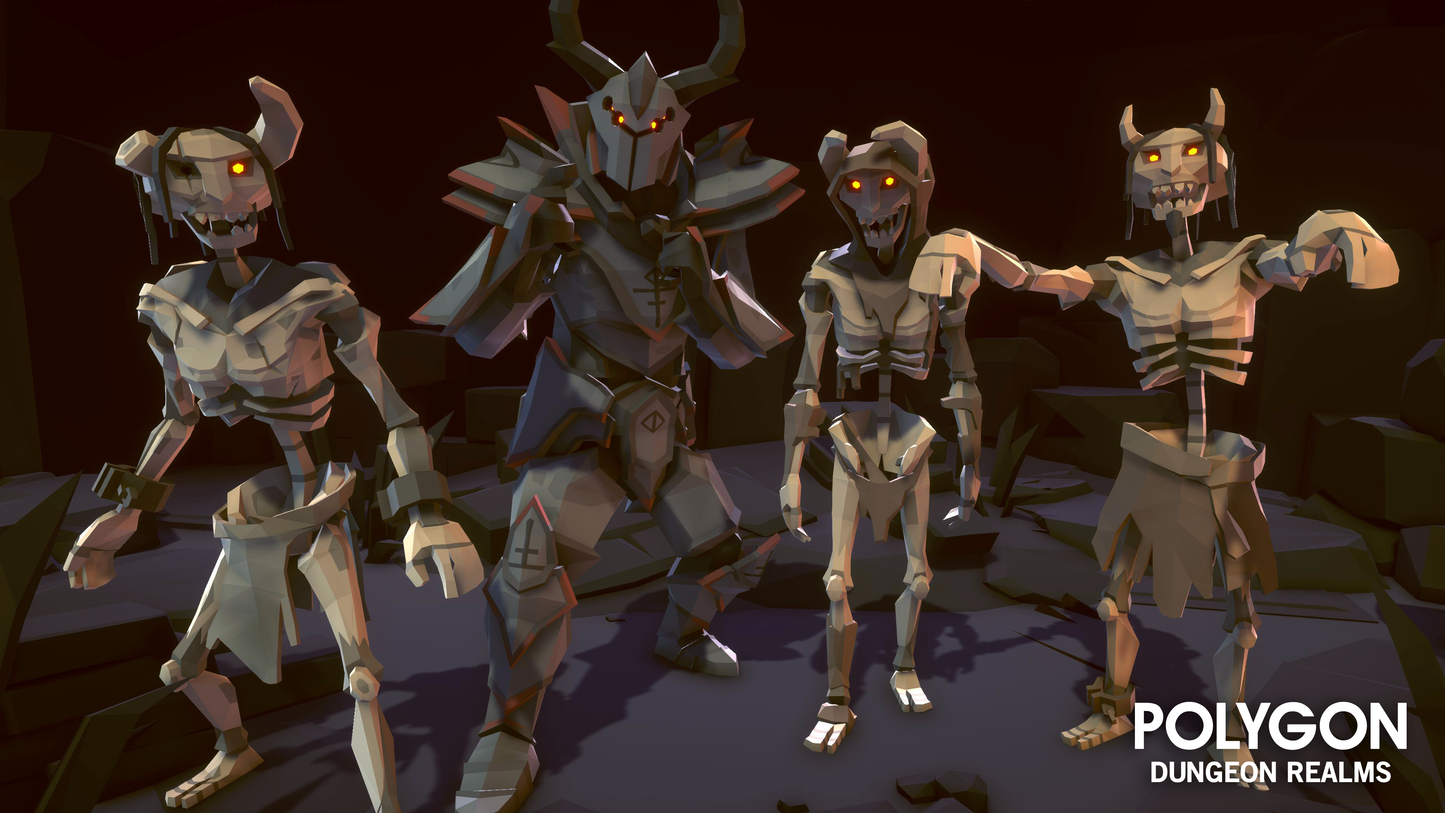 POLYGON Dungeon Realms 3D low poly assets for game development