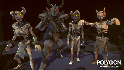 POLYGON Dungeon Realms 3D low poly assets for game development