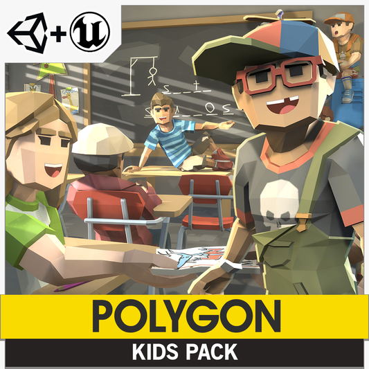 POLYGON Kids Pack game assets for Unity and Unreal Engine