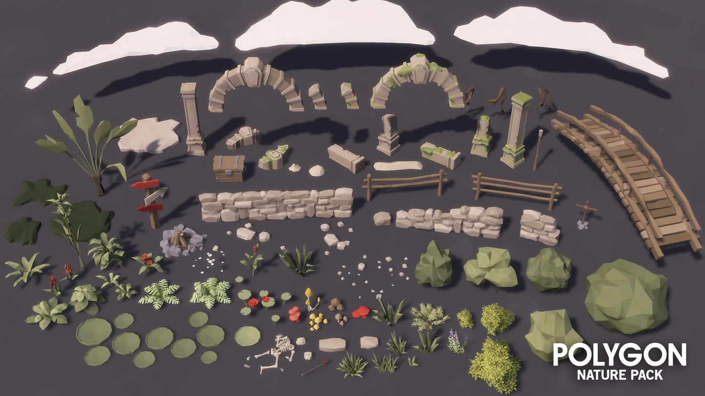 POLYGON - Nature Pack - Synty Studios - Unity and Unreal 3D low poly assets for game development