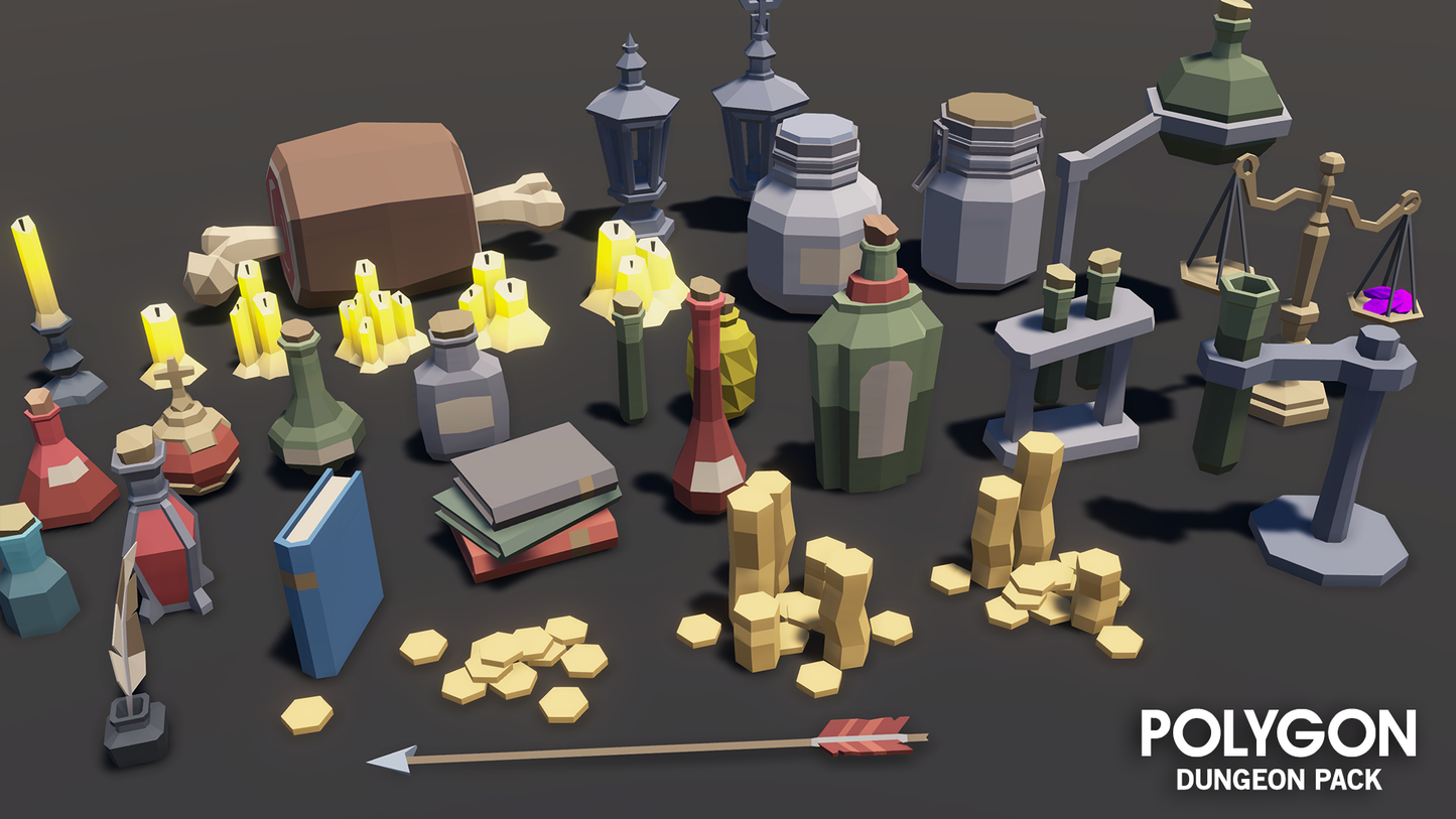 POLYGON - Dungeon Pack - Synty Studios - Unity and Unreal 3D low poly assets for game development