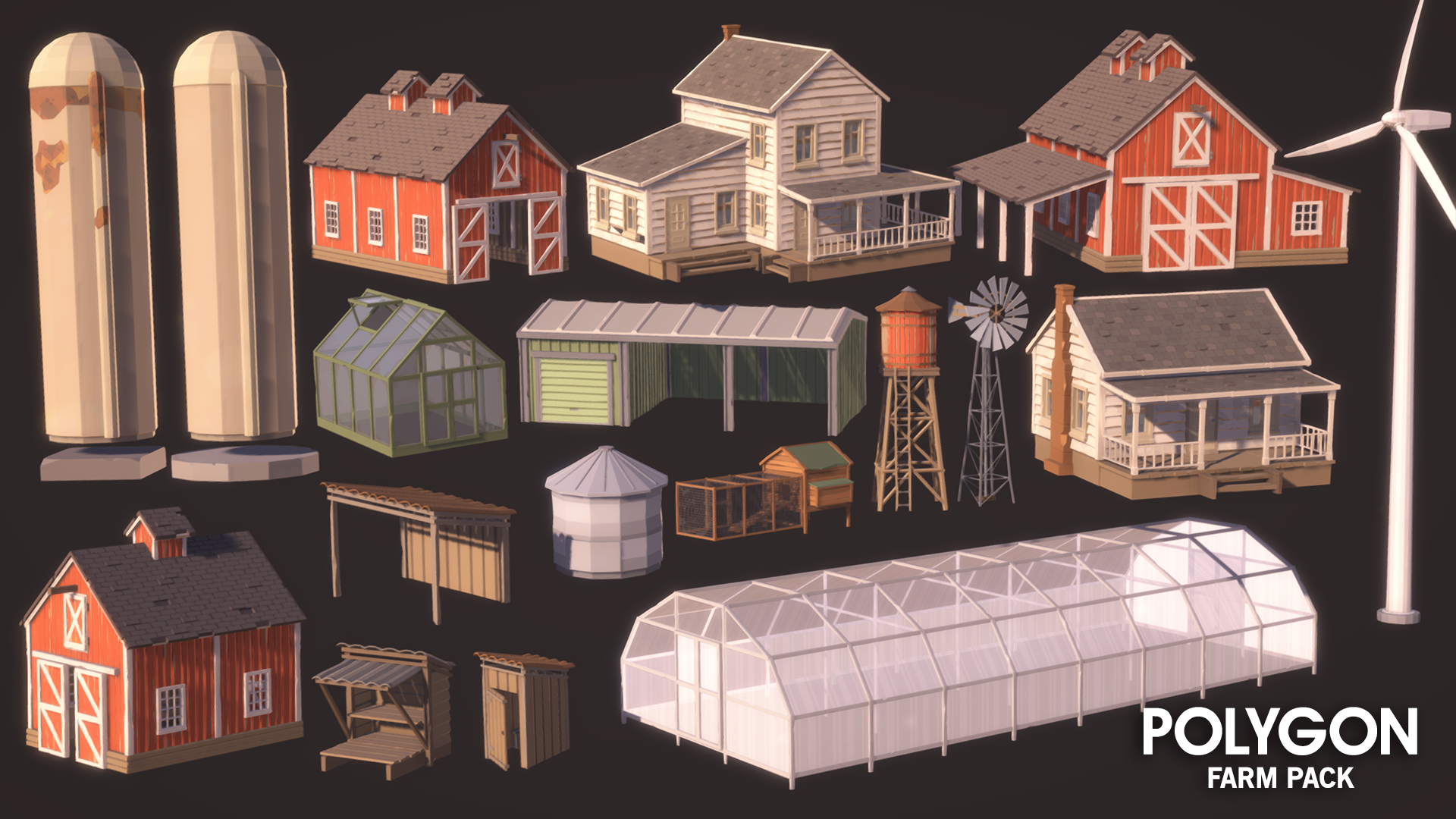 POLYGON - Farm Pack - Synty Studios - Unity and Unreal 3D low poly assets for game development