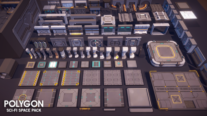 POLYGON - Sci-Fi Space Pack - Synty Studios - Unity and Unreal 3D low poly assets for game development