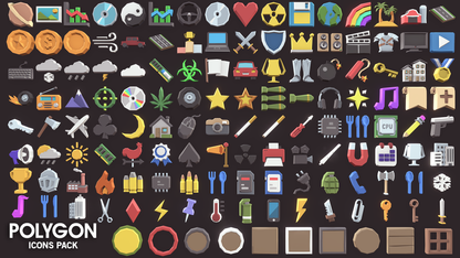 Icon asset pack options for video game development