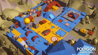 Free 3D low poly game assets to learn how to create games from asset imports