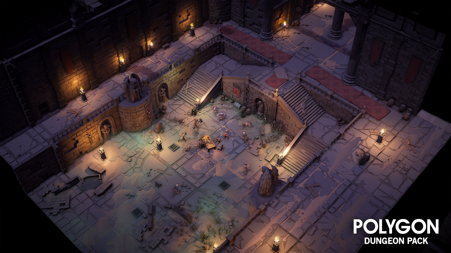 POLYGON - Dungeon Pack - Synty Studios - Unity and Unreal 3D low poly assets for game development