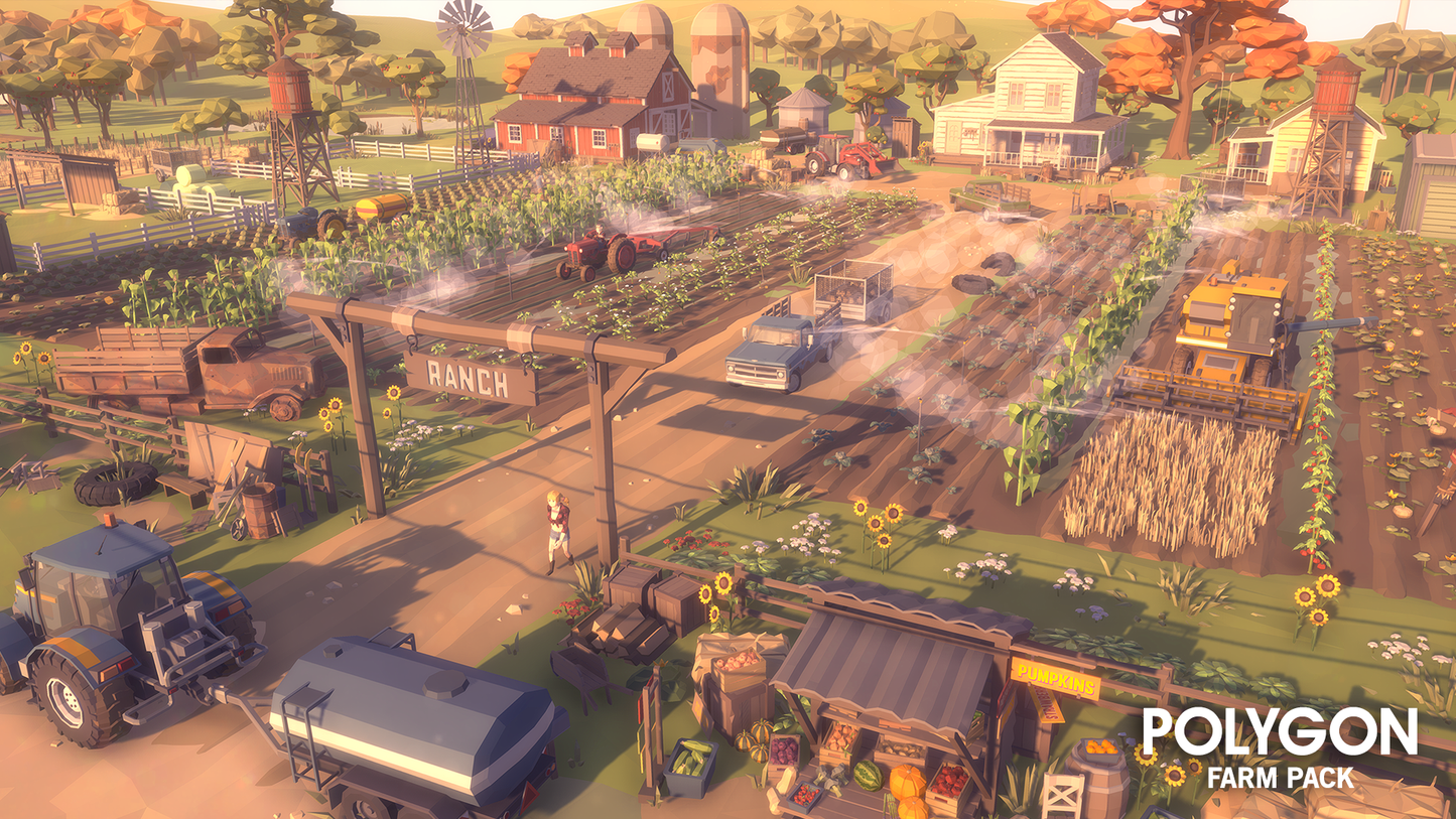 POLYGON - Farm Pack - Synty Studios - Unity and Unreal 3D low poly assets for game development