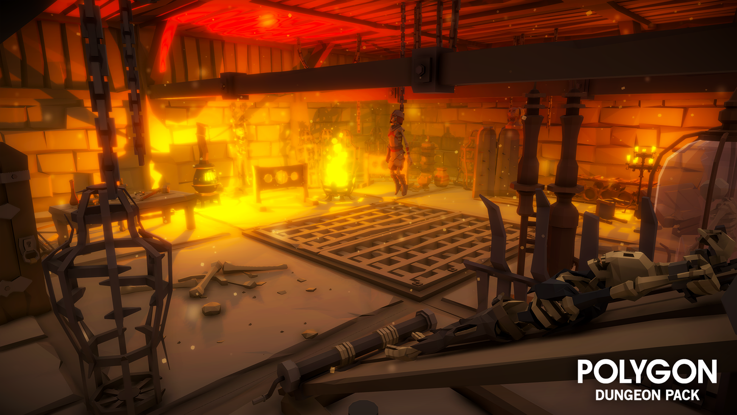 POLYGON - Dungeon Pack - Synty Studios - Unity and Unreal 3D low poly assets for game development