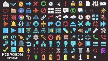 Digital and technology icon pack assets from the POLYGON Icons Pack