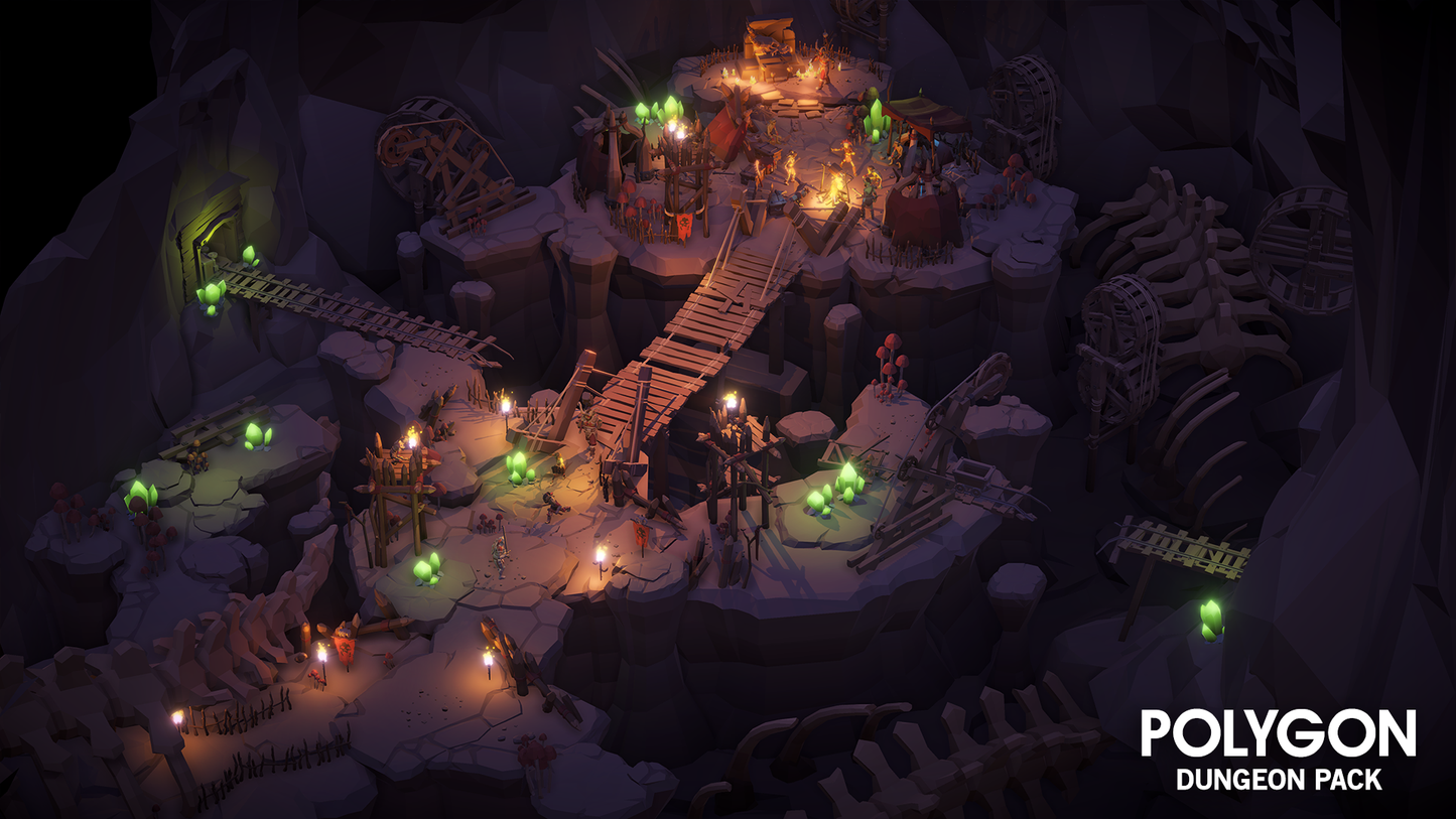 POLYGON - Dungeon Pack - Synty Studios - Unity and Unreal 3D low poly assets for game development