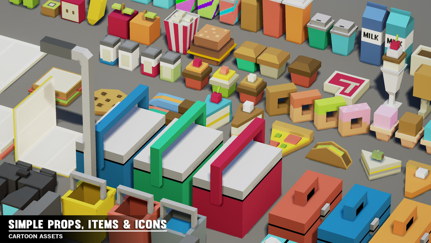 Fast food game icons from the Simple Props, Items and Icon Pack