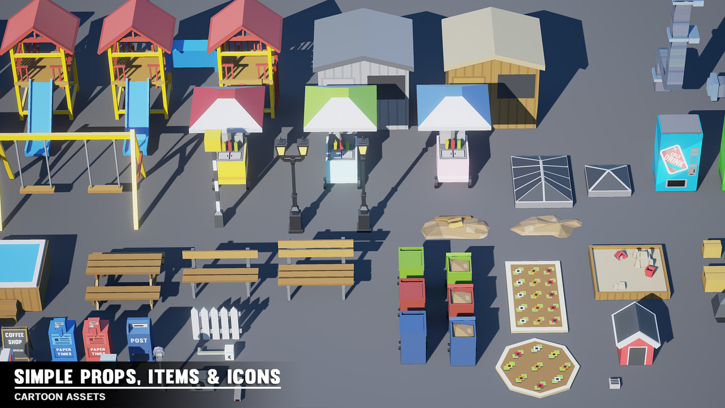 Street game icons from the Simple Props, Items and Icon Pack