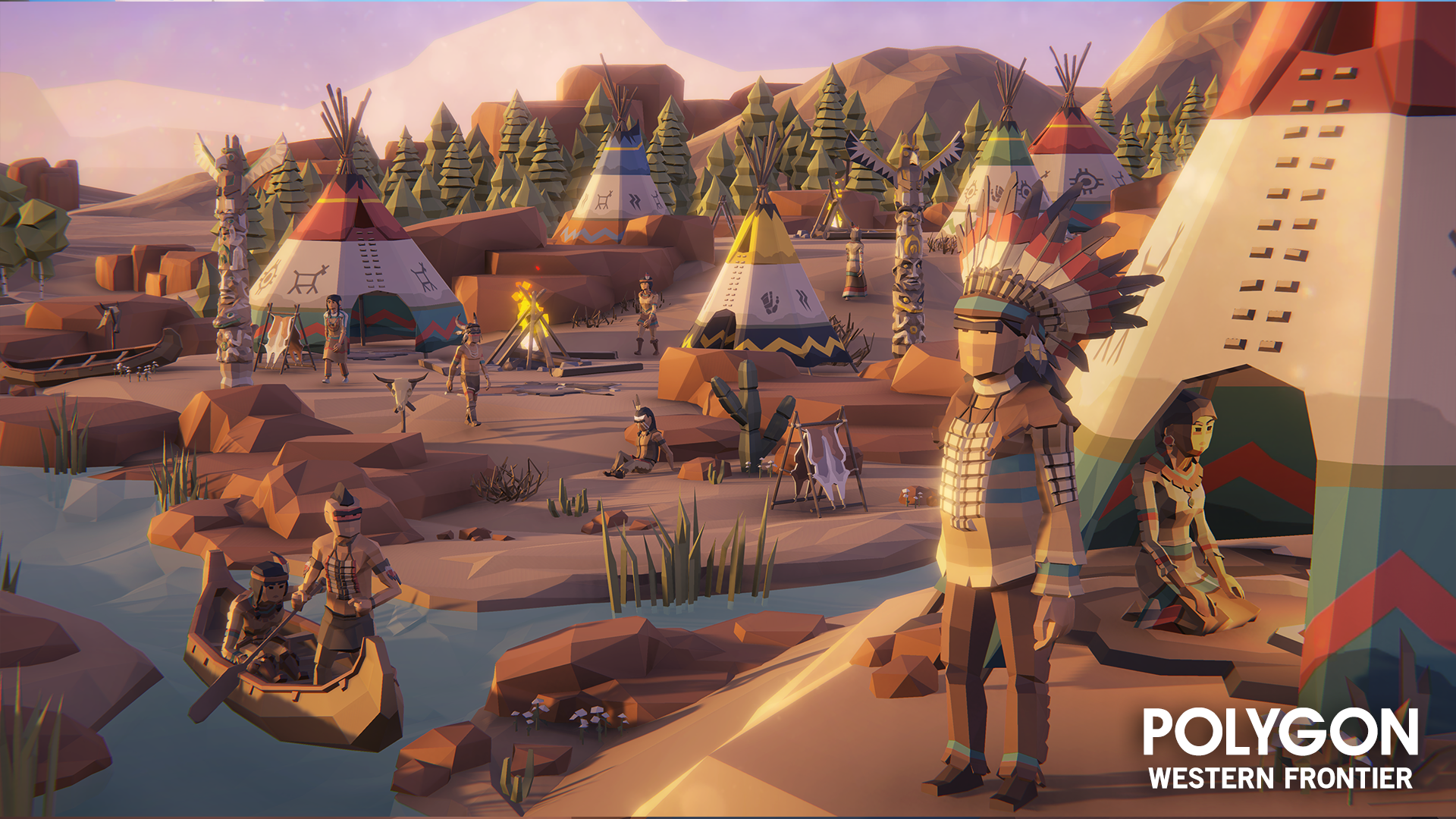 POLYGON - Western Frontier Pack - Synty Studios - Unity and Unreal 3D low poly assets for game development