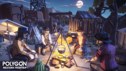 POLYGON - Western Frontier Pack - Synty Studios - Unity and Unreal 3D low poly assets for game development